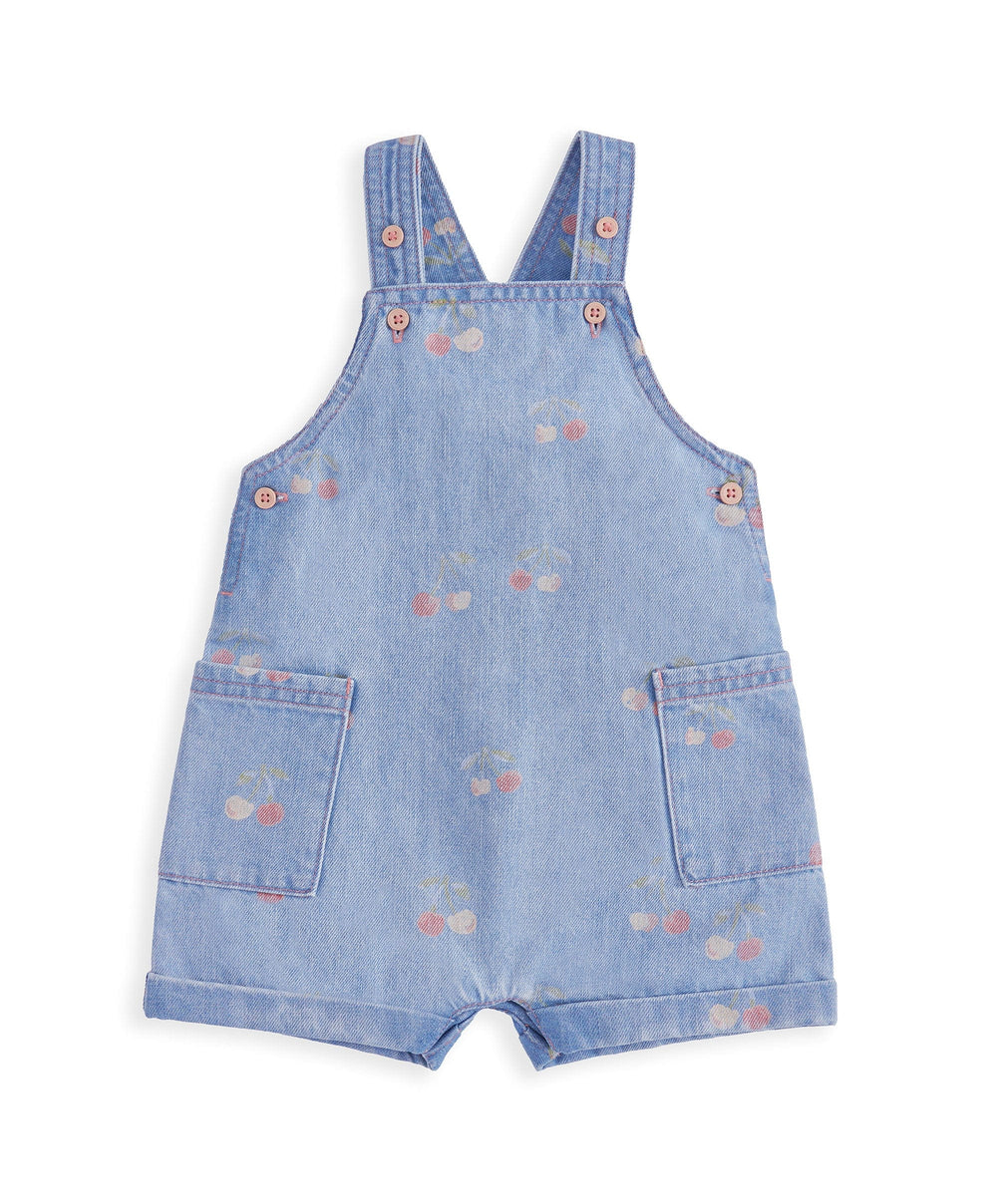 Mamas &amp; Papas Outfits &amp; Sets Cherry Denim Dungarees