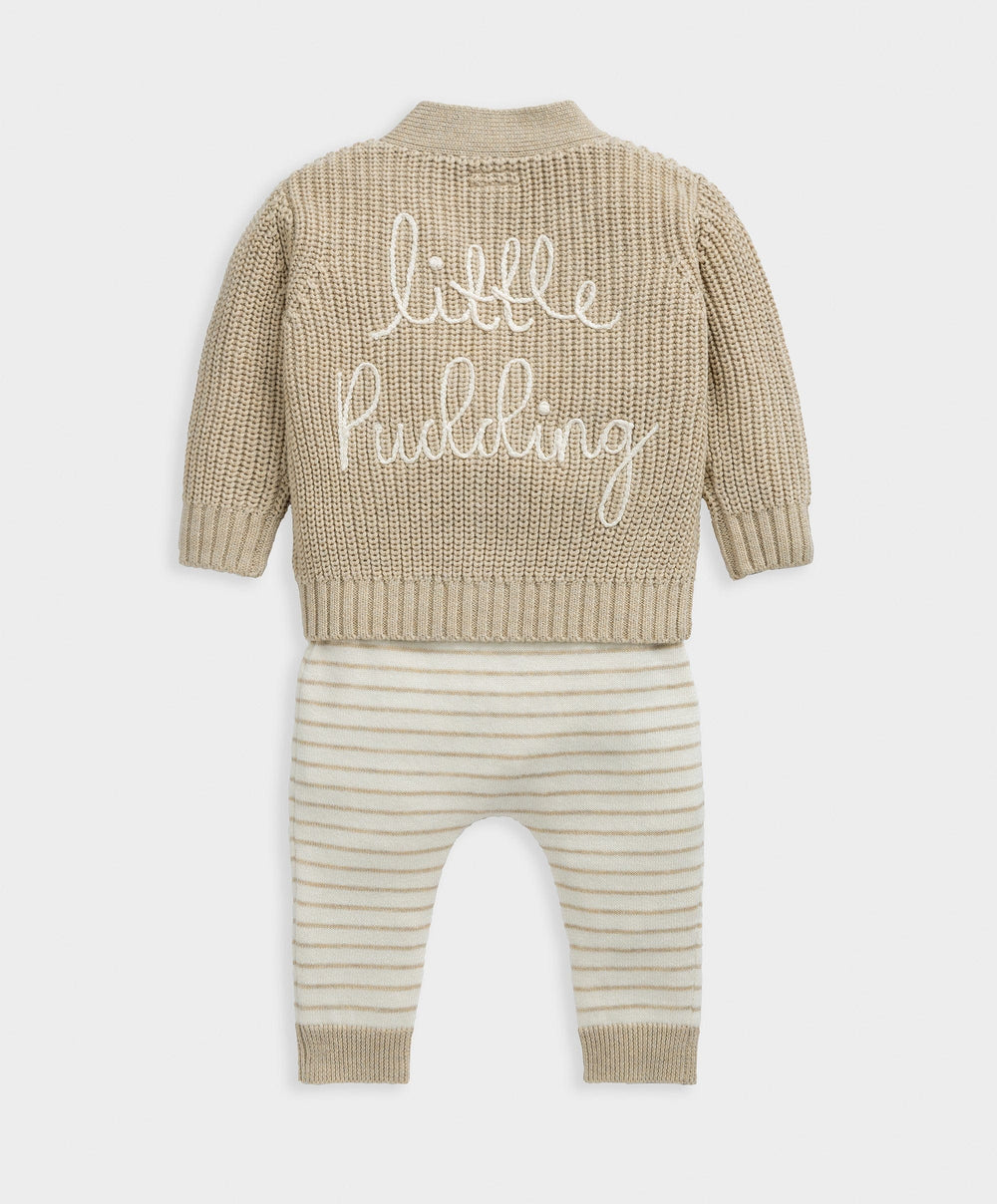 Mamas &amp; Papas Outfits &amp; Sets Christmas Little Pudding Knitted Outfit Set
