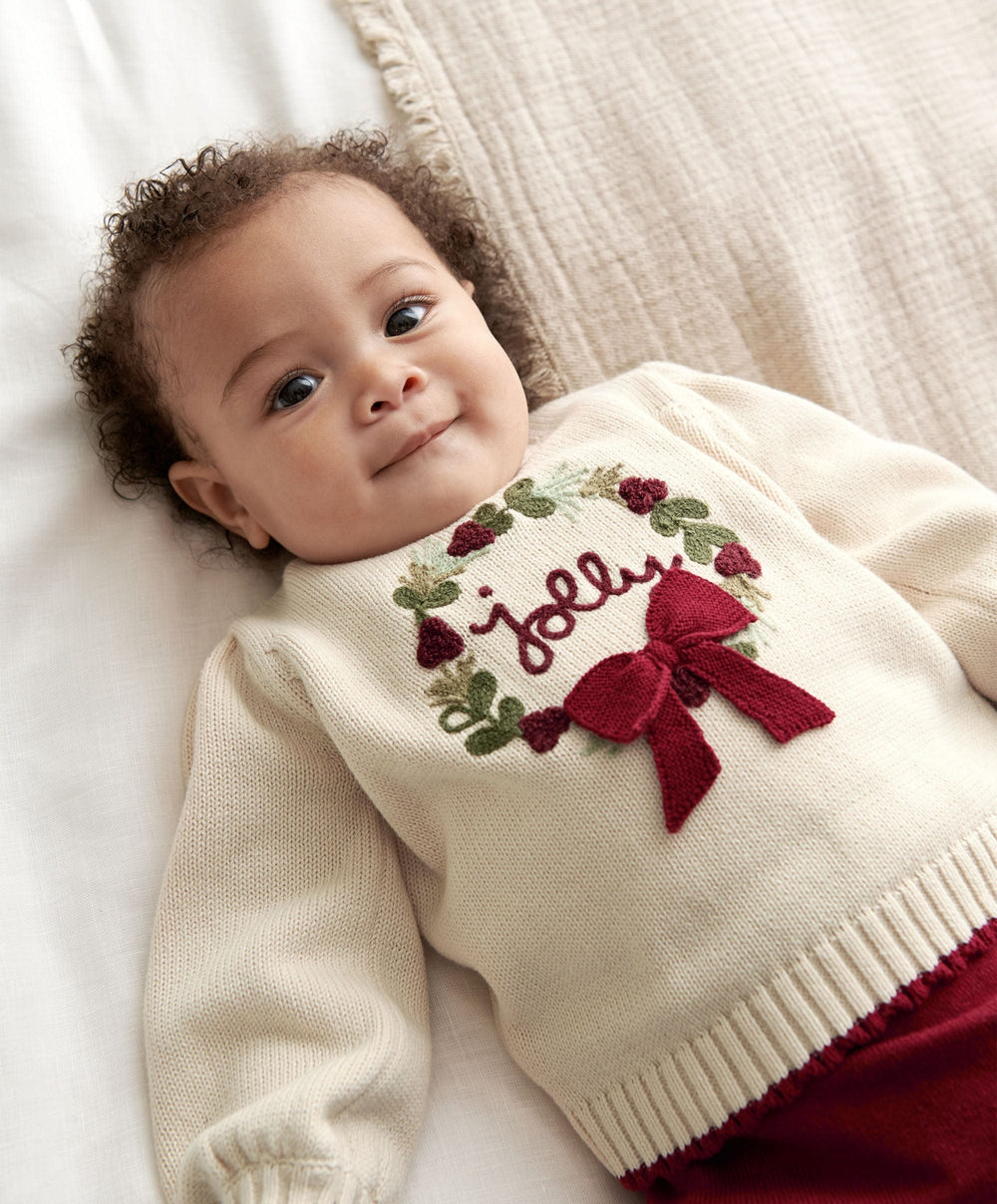 Mamas &amp; Papas Outfits &amp; Sets Christmas Wreath Top &amp; Leggings Outfit Set