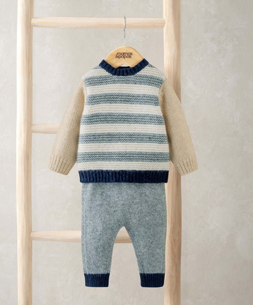 Mamas &amp; Papas Outfits &amp; Sets Colour Block Jumper &amp; Leggings Outfit Set