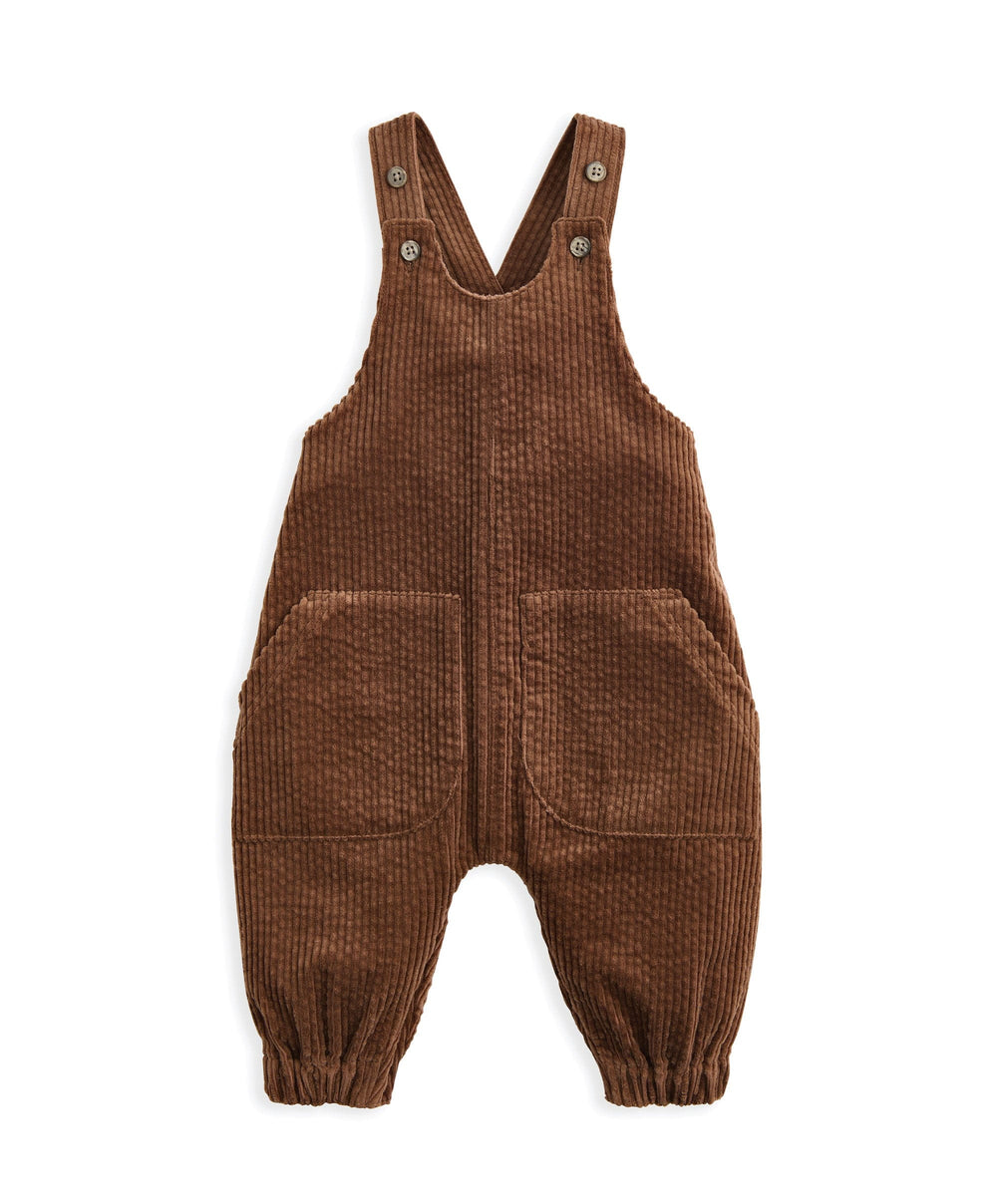 Mamas &amp; Papas Outfits &amp; Sets Cord Dungarees &amp; Striped T-Shirt Set (2 Pieces)