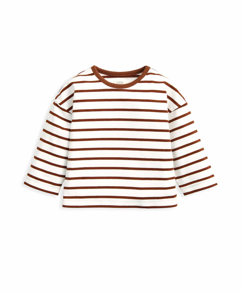 Mamas &amp; Papas Outfits &amp; Sets Cord Dungarees &amp; Striped T-Shirt Set (2 Pieces)