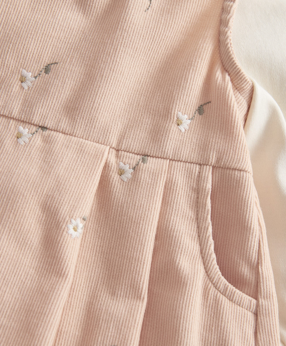 Mamas &amp; Papas Outfits &amp; Sets Corduroy Embroidered Romper Set