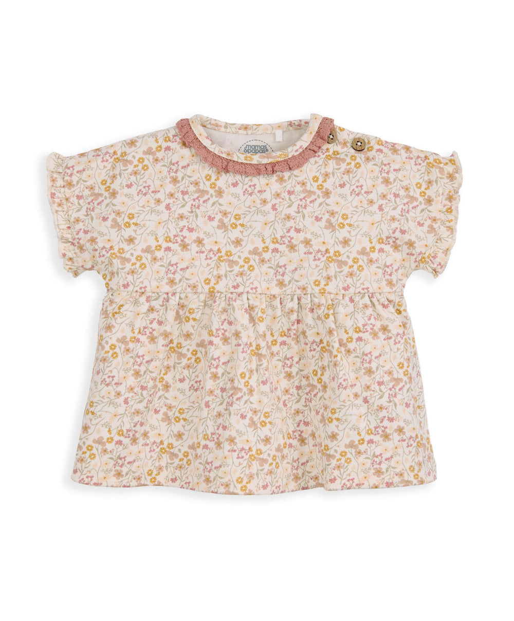 Mamas &amp; Papas Outfits &amp; Sets Ditsy T-Shirt &amp; Leggings Outfit Set