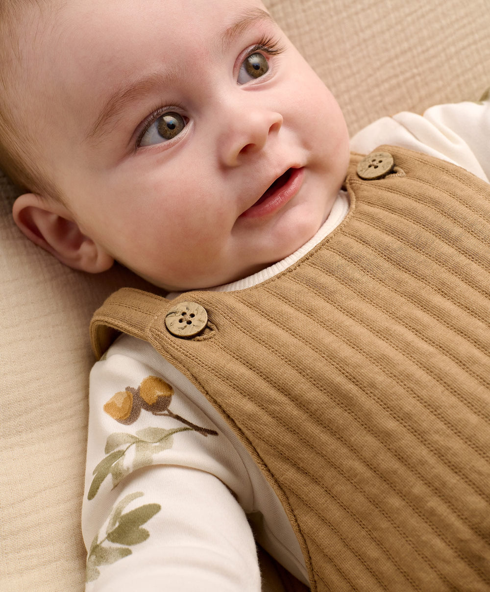 Mamas &amp; Papas Outfits &amp; Sets Dungaree &amp; Acorn Bodysuit Outfit Set