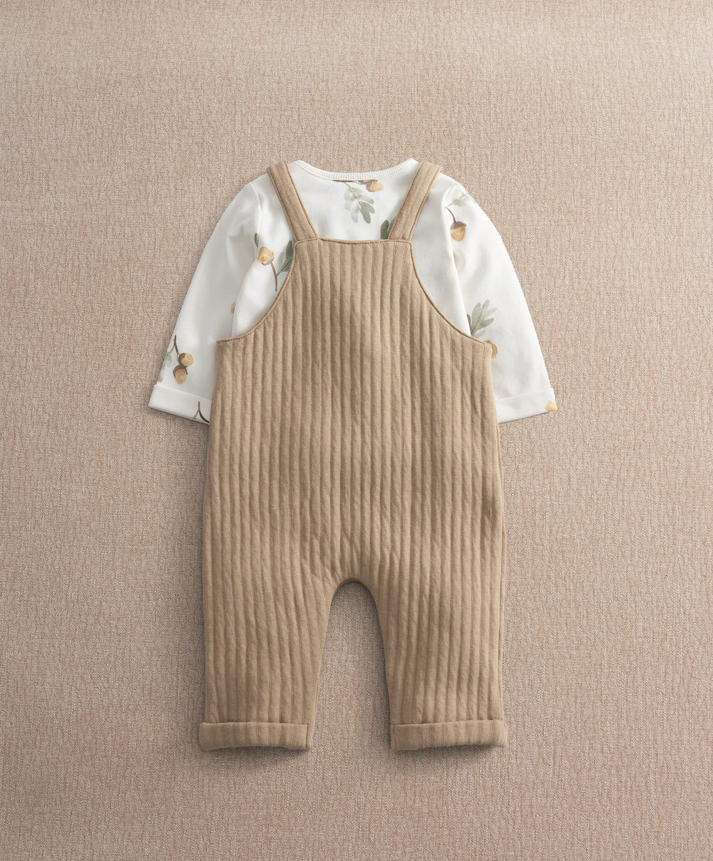 Mamas &amp; Papas Outfits &amp; Sets Dungaree &amp; Acorn Bodysuit Outfit Set