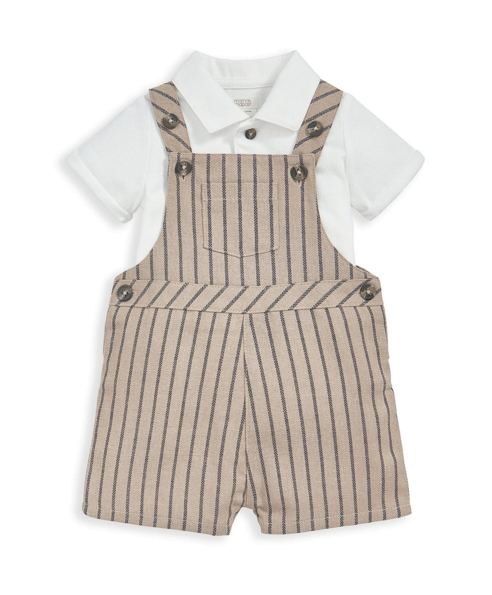 Mamas &amp; Papas Outfits &amp; Sets Dungaree &amp; T-Shirt Outfit Set