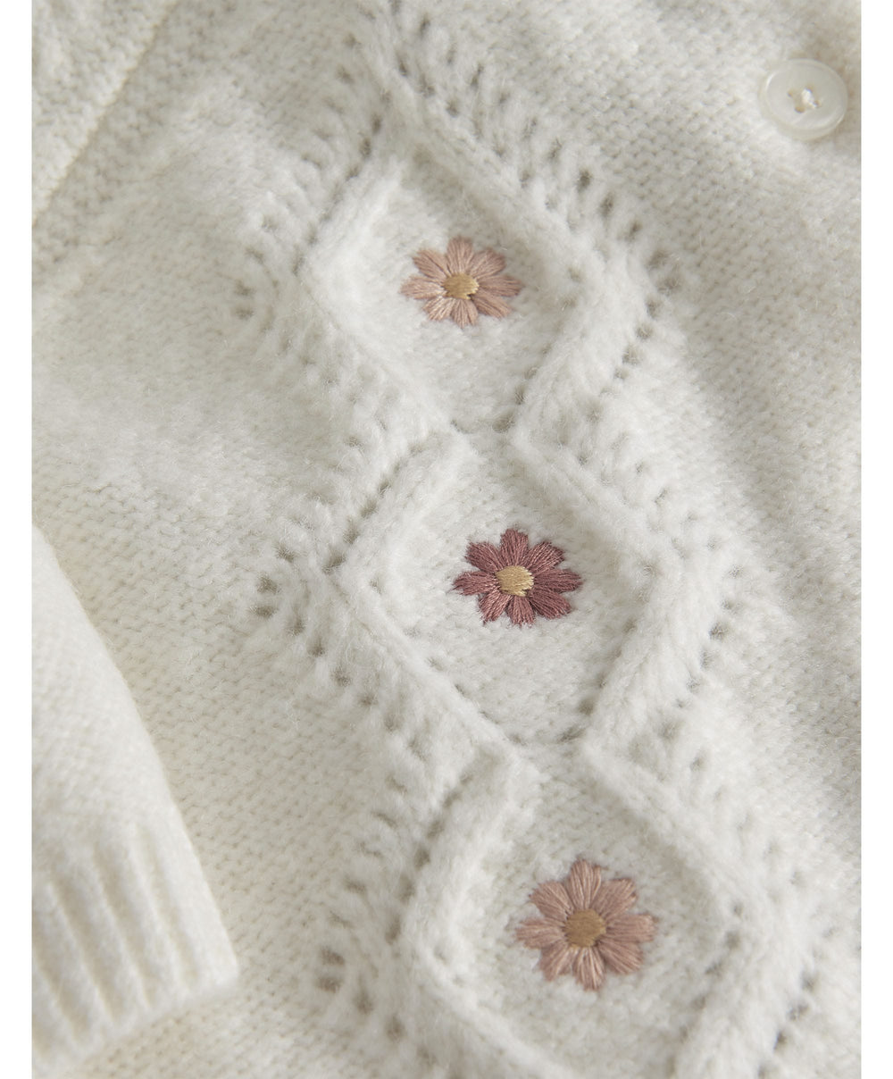 Mamas &amp; Papas Outfits &amp; Sets Embroidered Knit Cardigan &amp; Legging Set (2 Pieces)