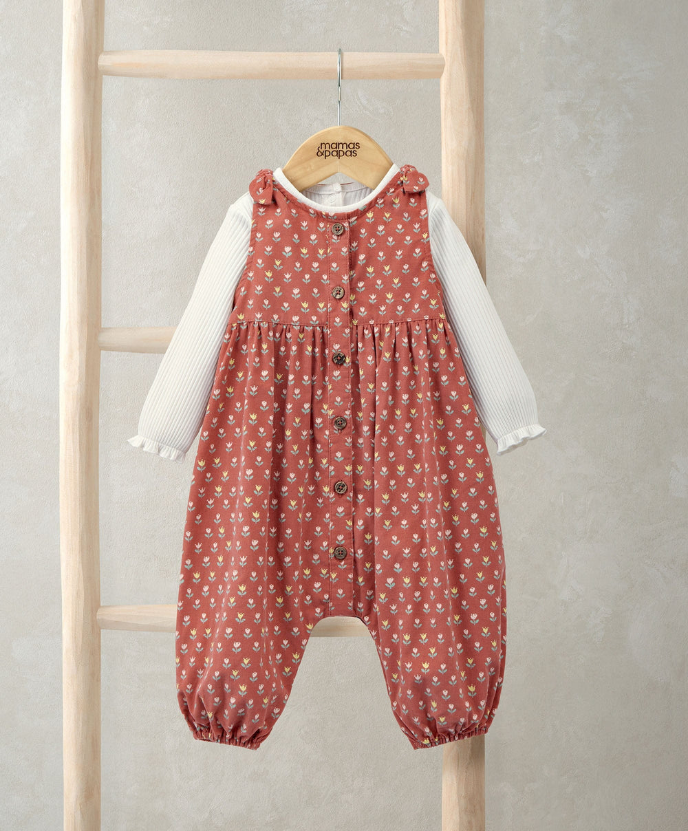 Mamas &amp; Papas Outfits &amp; Sets Floral Romper &amp; Bodysuit Set (2 Pieces)