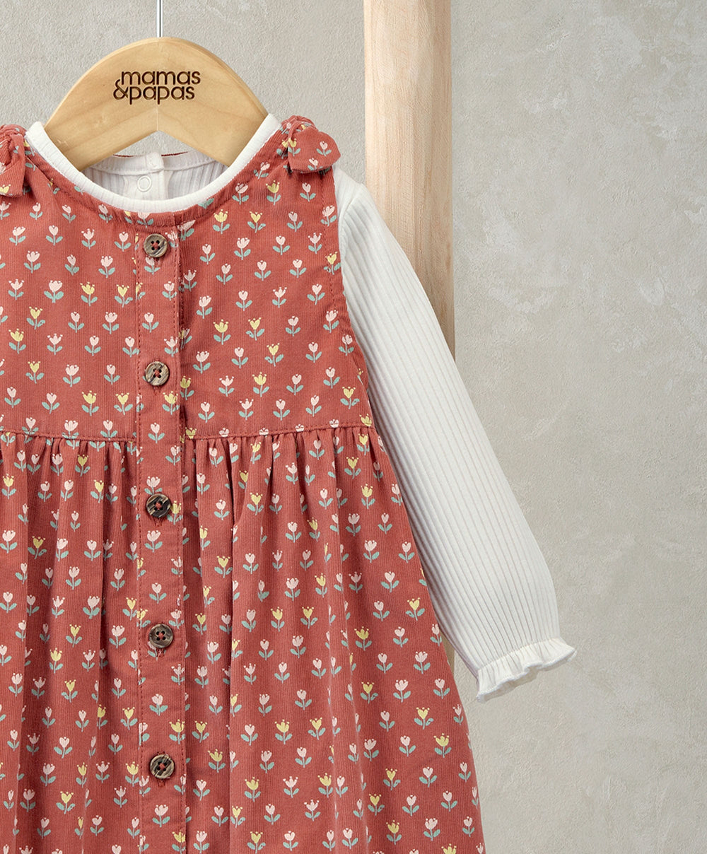 Mamas &amp; Papas Outfits &amp; Sets Floral Romper &amp; Bodysuit Set (2 Pieces)