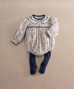 Mamas & Papas Outfits & Sets Floral Romper & Tights