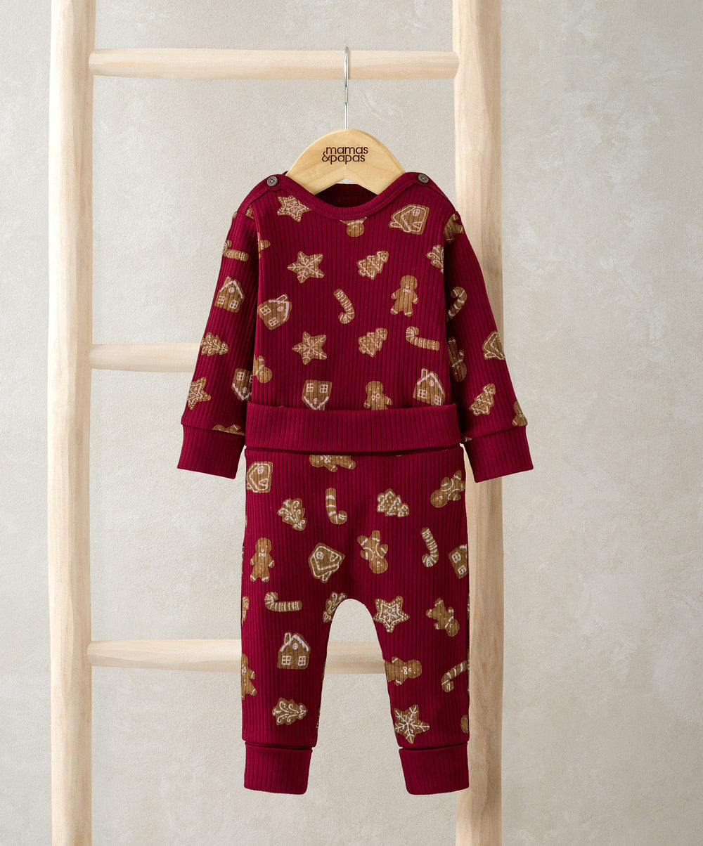 Mamas &amp; Papas Outfits &amp; Sets Gingerbread Christmas (2 Piece) Outfit Set