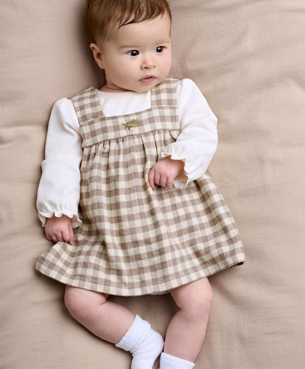 Mamas &amp; Papas Outfits &amp; Sets Gingham Dress &amp; Bodysuit Set