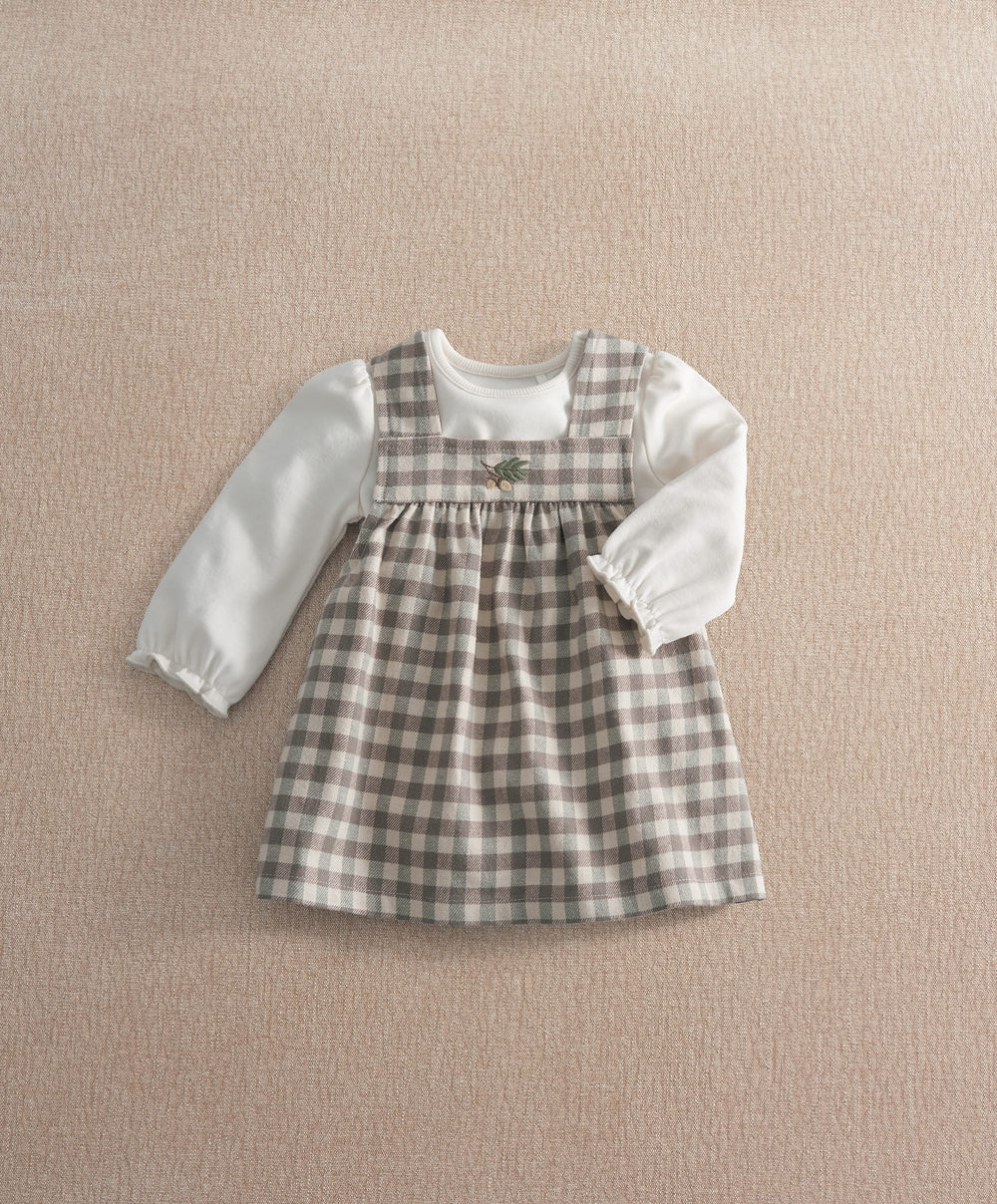 Mamas &amp; Papas Outfits &amp; Sets Gingham Dress &amp; Bodysuit Set