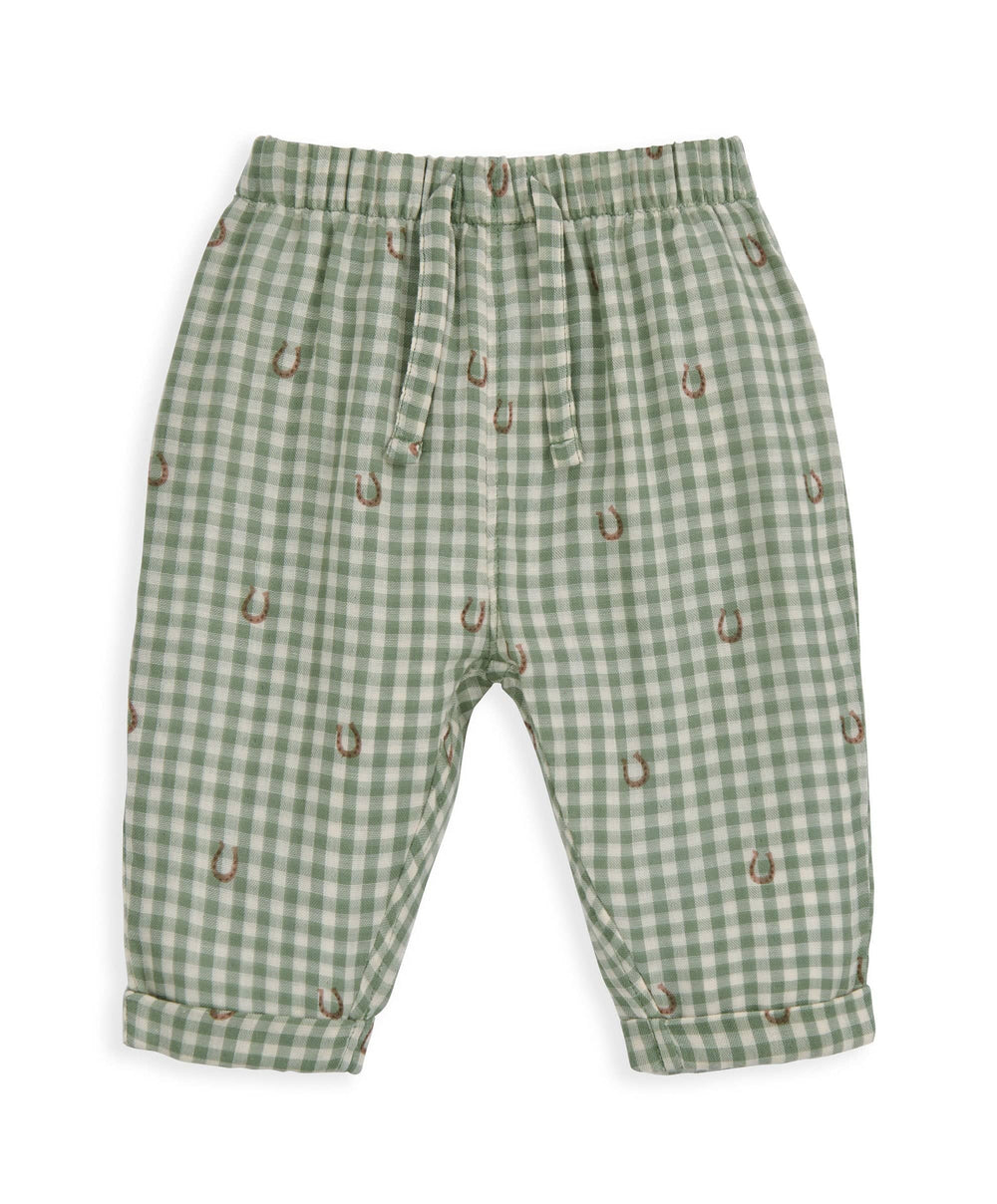 Mamas &amp; Papas Outfits &amp; Sets Gingham Jacket, Trousers &amp; Bodysuit Set