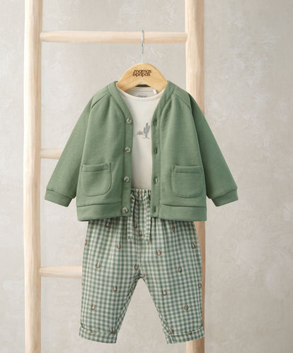 Mamas & Papas Outfits & Sets Gingham Jacket, Trousers & Bodysuit Set