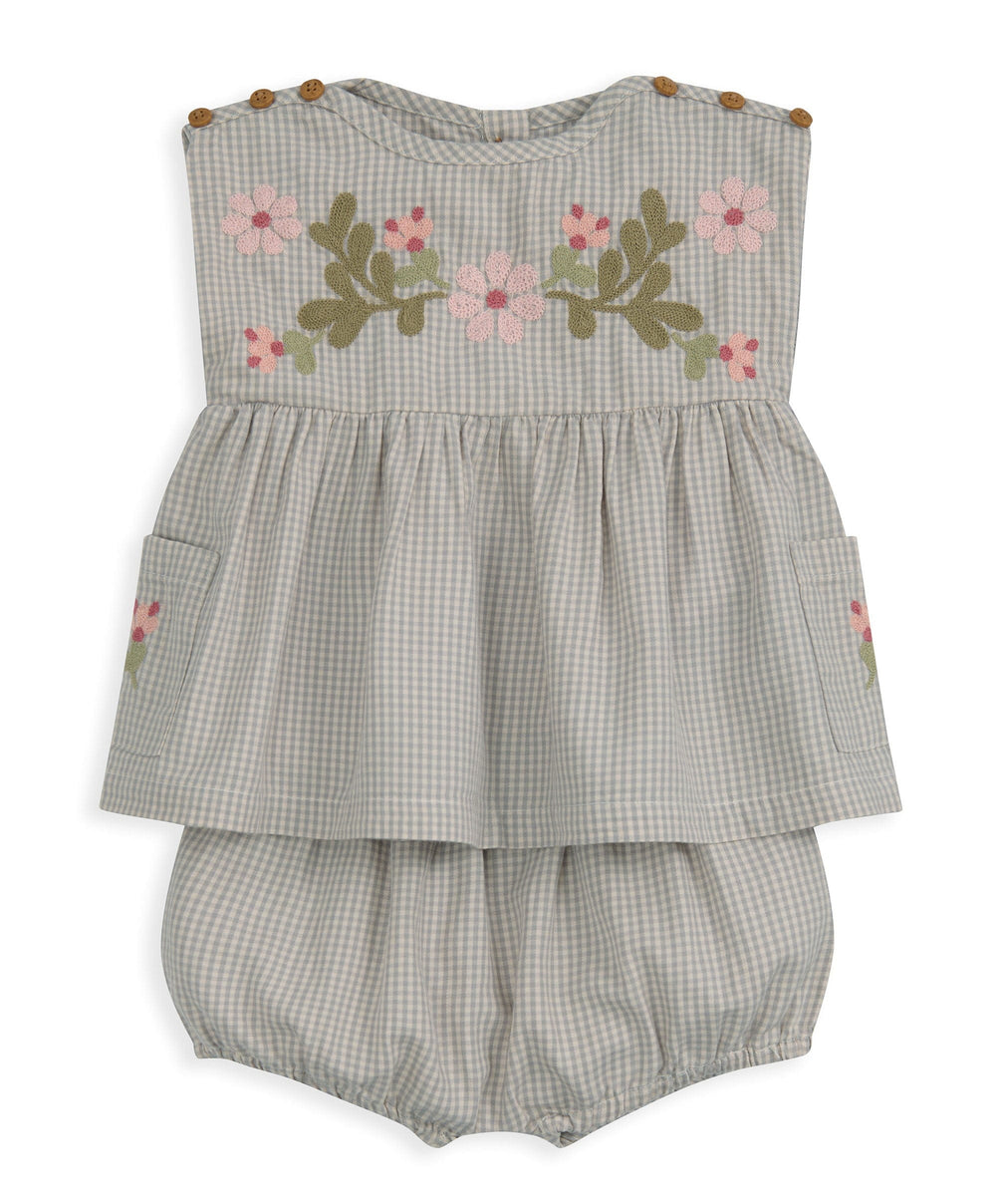 Mamas &amp; Papas Outfits &amp; Sets Gingham Top &amp; Shorts Outfit Set