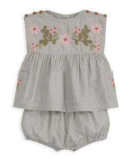 Mamas & Papas Outfits & Sets Gingham Top & Shorts Outfit Set