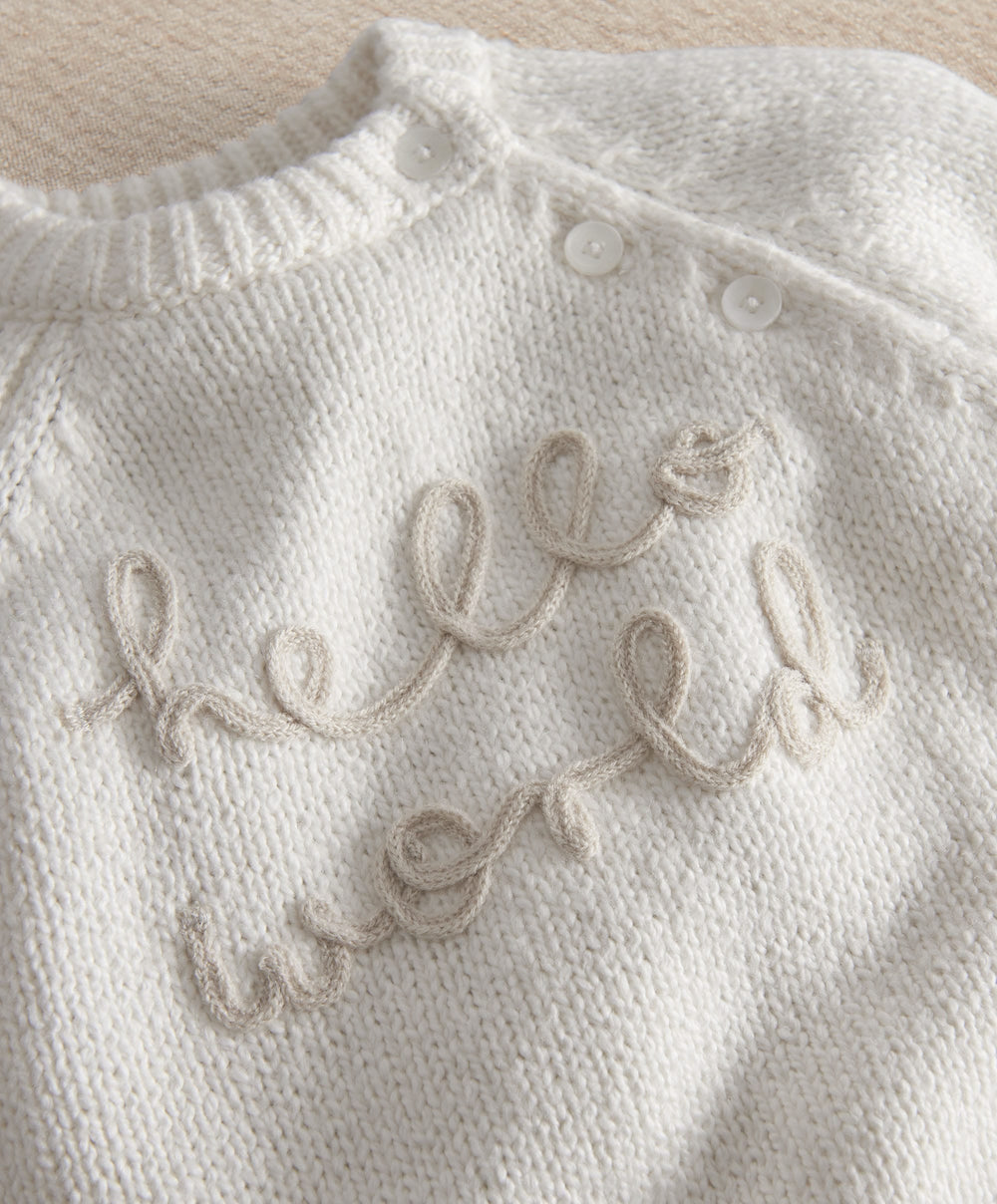 Mamas &amp; Papas Outfits &amp; Sets Hello World Knit Set (2 Piece)