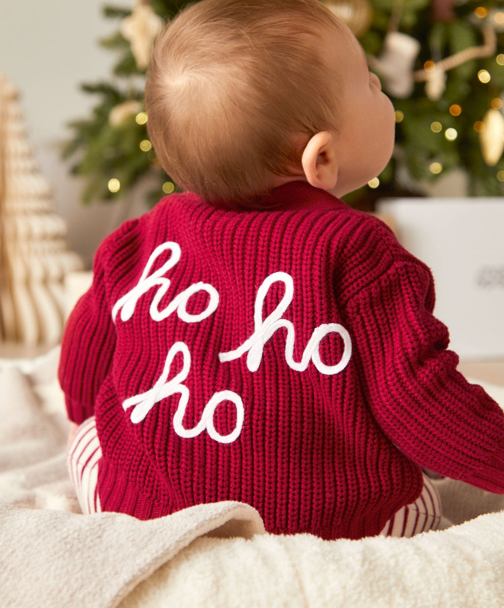 Mamas &amp; Papas Outfits &amp; Sets Ho Ho Ho Christmas Cardigan &amp; Leggings