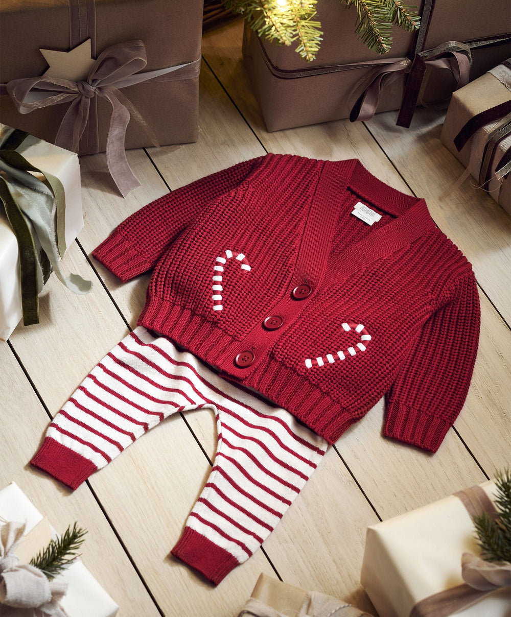 Mamas &amp; Papas Outfits &amp; Sets Ho Ho Ho Christmas Cardigan &amp; Leggings