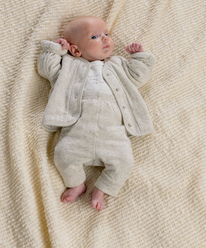 Mamas & Papas Outfits & Sets Jacket Bodysuit & Leggings Set (3 Pieces) – White