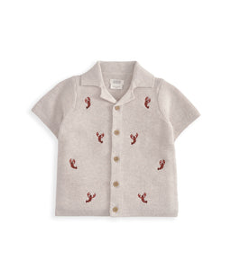 Mamas & Papas Outfits & Sets Knitted Lobster Shirt & Shorts