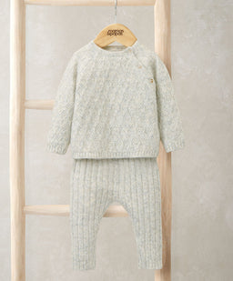 Mamas & Papas Outfits & Sets Knitted Top & Leggings Set (2 Pieces) – Grey Marl