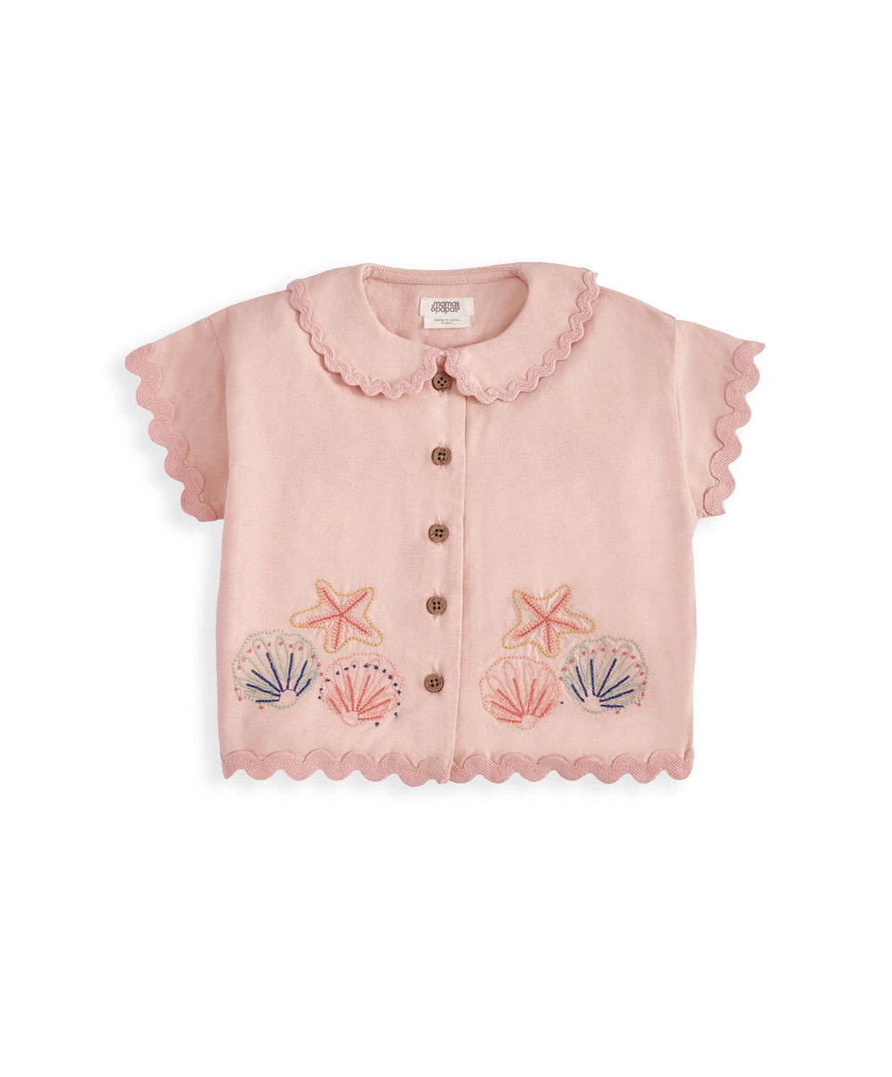 Mamas &amp; Papas Outfits &amp; Sets Pink Resort Shirt &amp; Shorts Outfit Set