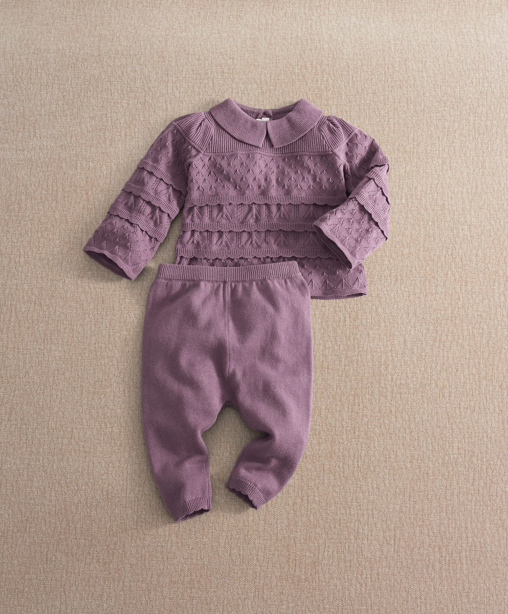 Mamas &amp; Papas Outfits &amp; Sets Plum Knit Set