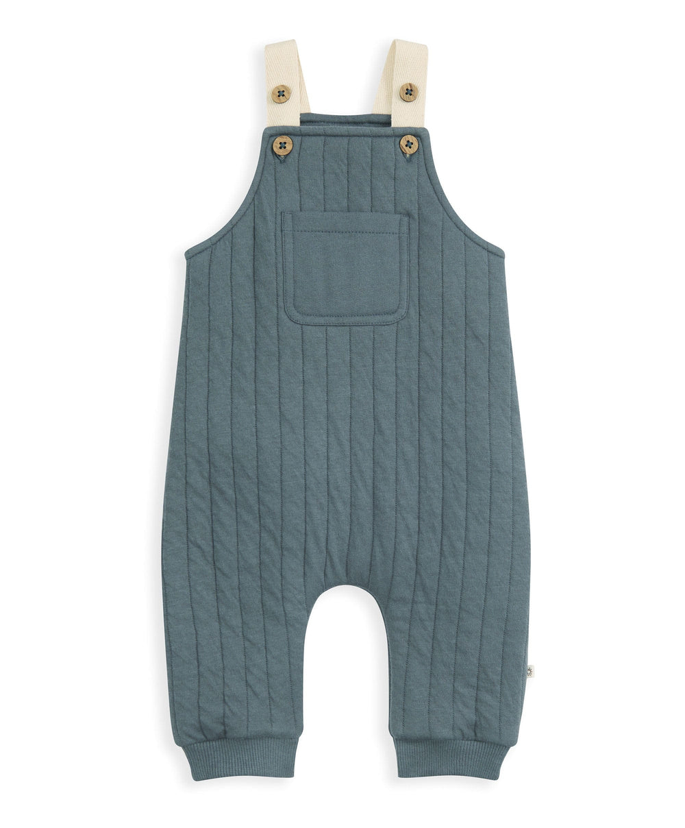 Mamas &amp; Papas Outfits &amp; Sets Quilted Dungarees &amp; Oatmeal Bodysuit