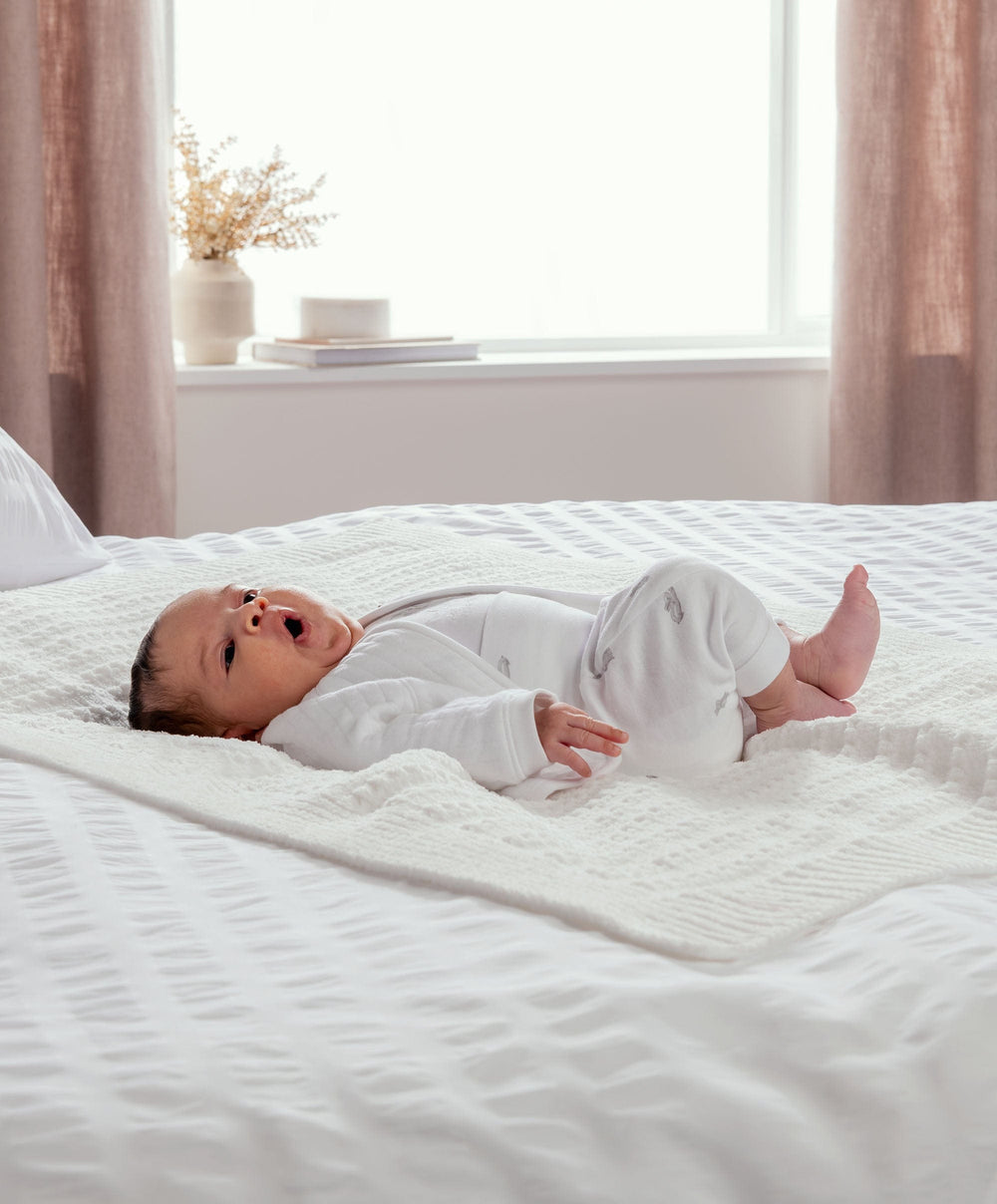 Mamas &amp; Papas Outfits &amp; Sets Quilted Jacket, Bodysuit &amp; Bottoms Set (3 Pieces) – Bunny Print