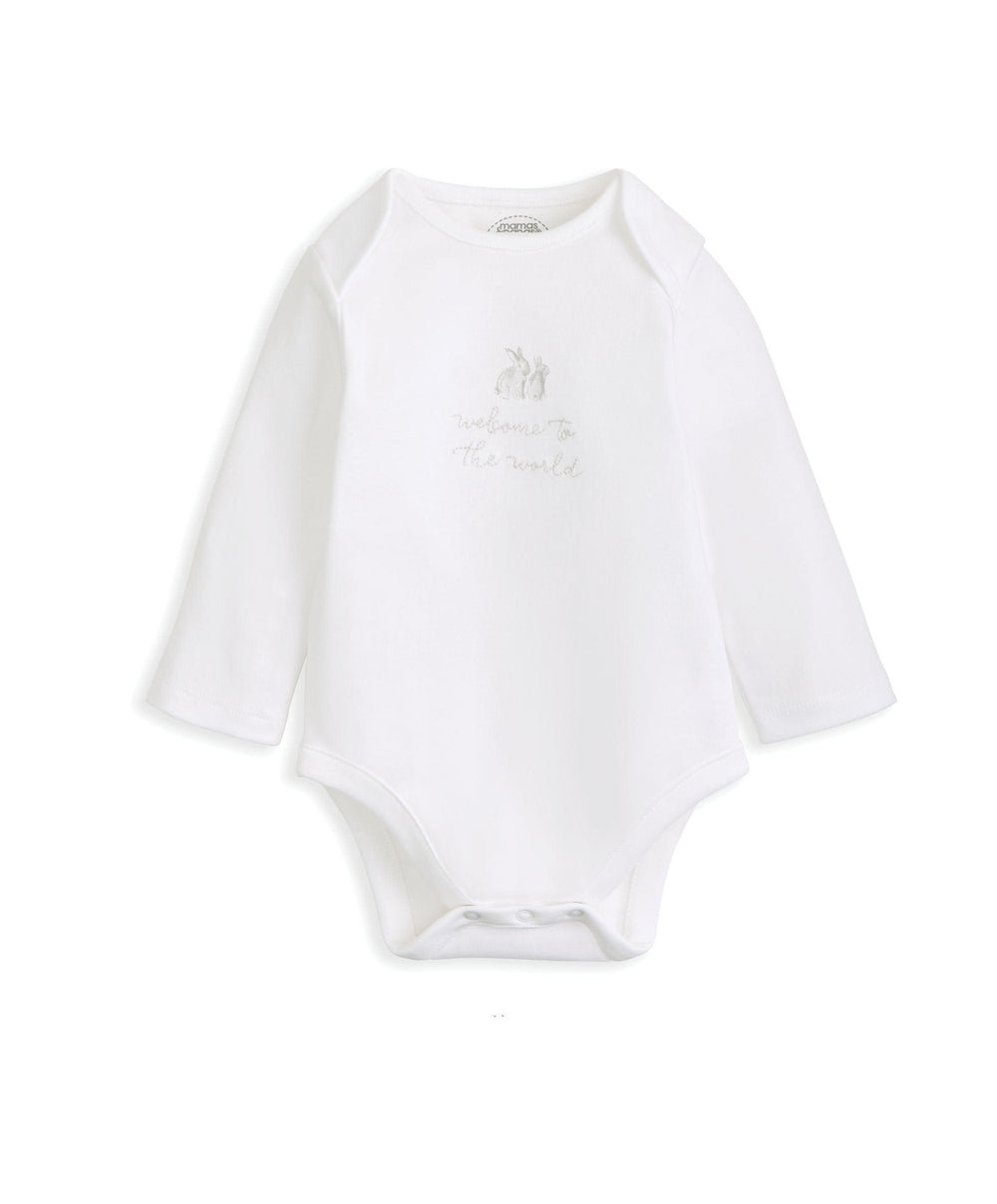 Mamas &amp; Papas Outfits &amp; Sets Quilted Jacket, Bodysuit &amp; Bottoms Set (3 Pieces) – Bunny Print