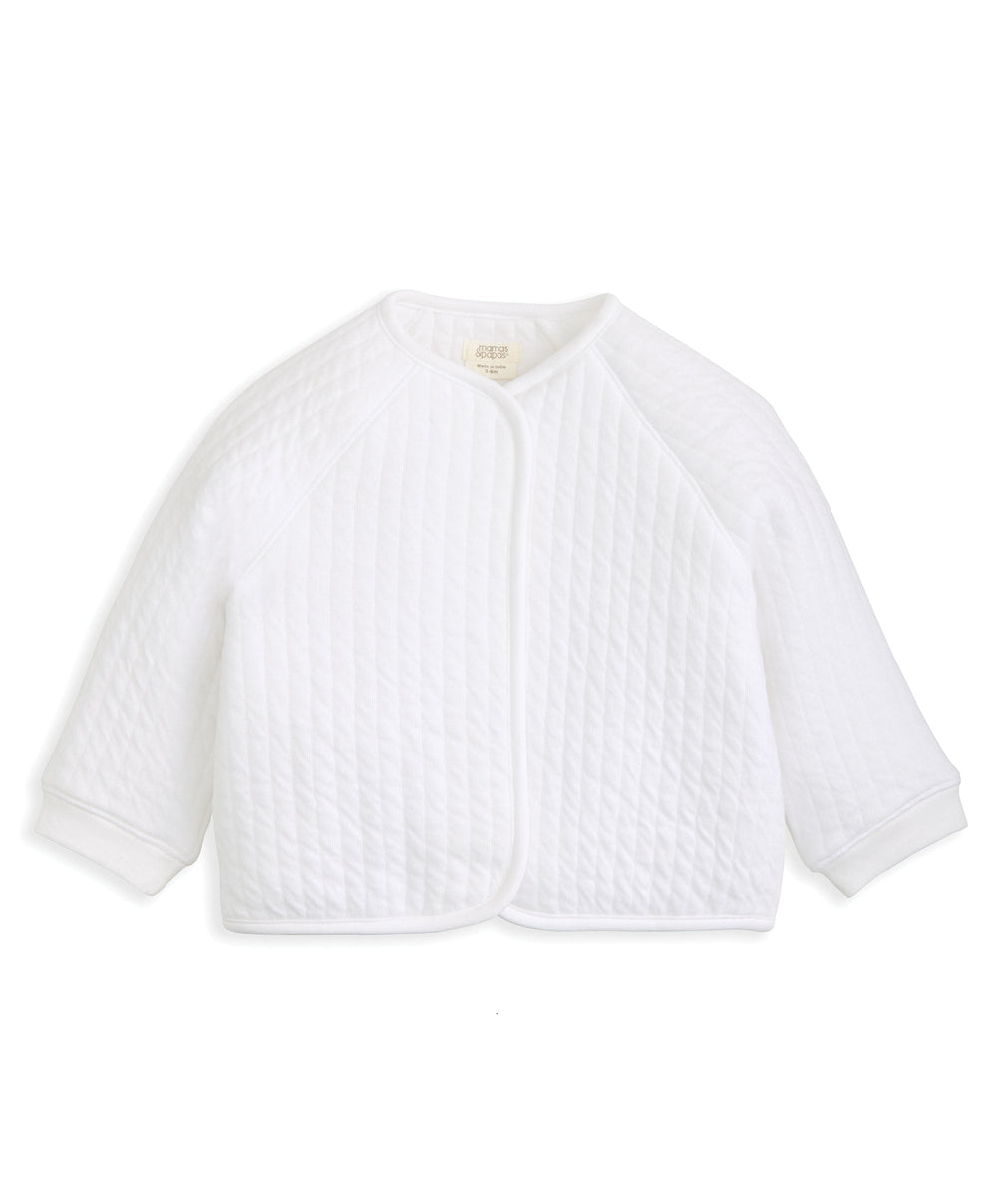 Mamas &amp; Papas Outfits &amp; Sets Quilted Jacket, Bodysuit &amp; Bottoms Set (3 Pieces) – Bunny Print