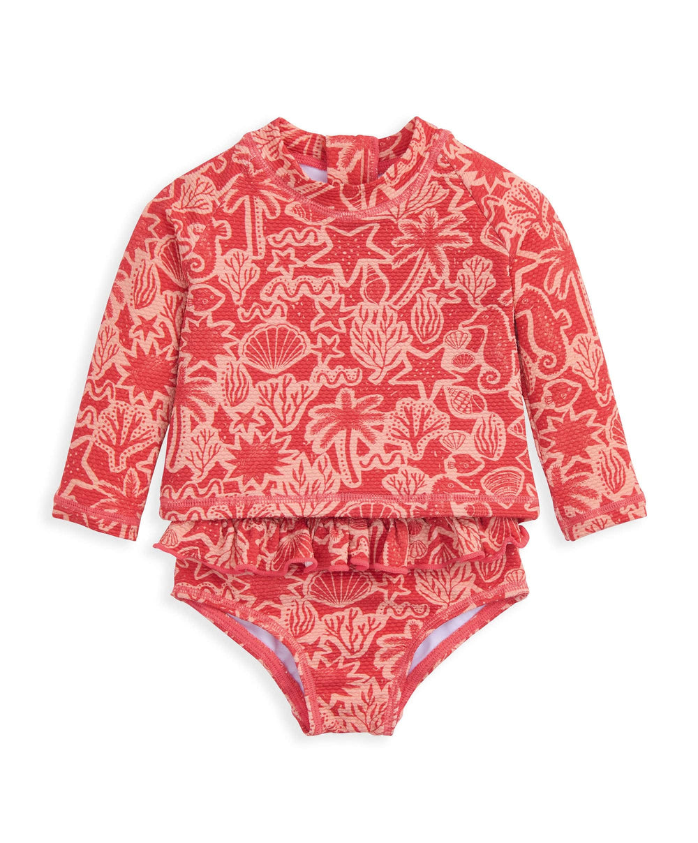 Mamas &amp; Papas Outfits &amp; Sets Seahorse Long Sleeve Swim Top &amp; Bottoms