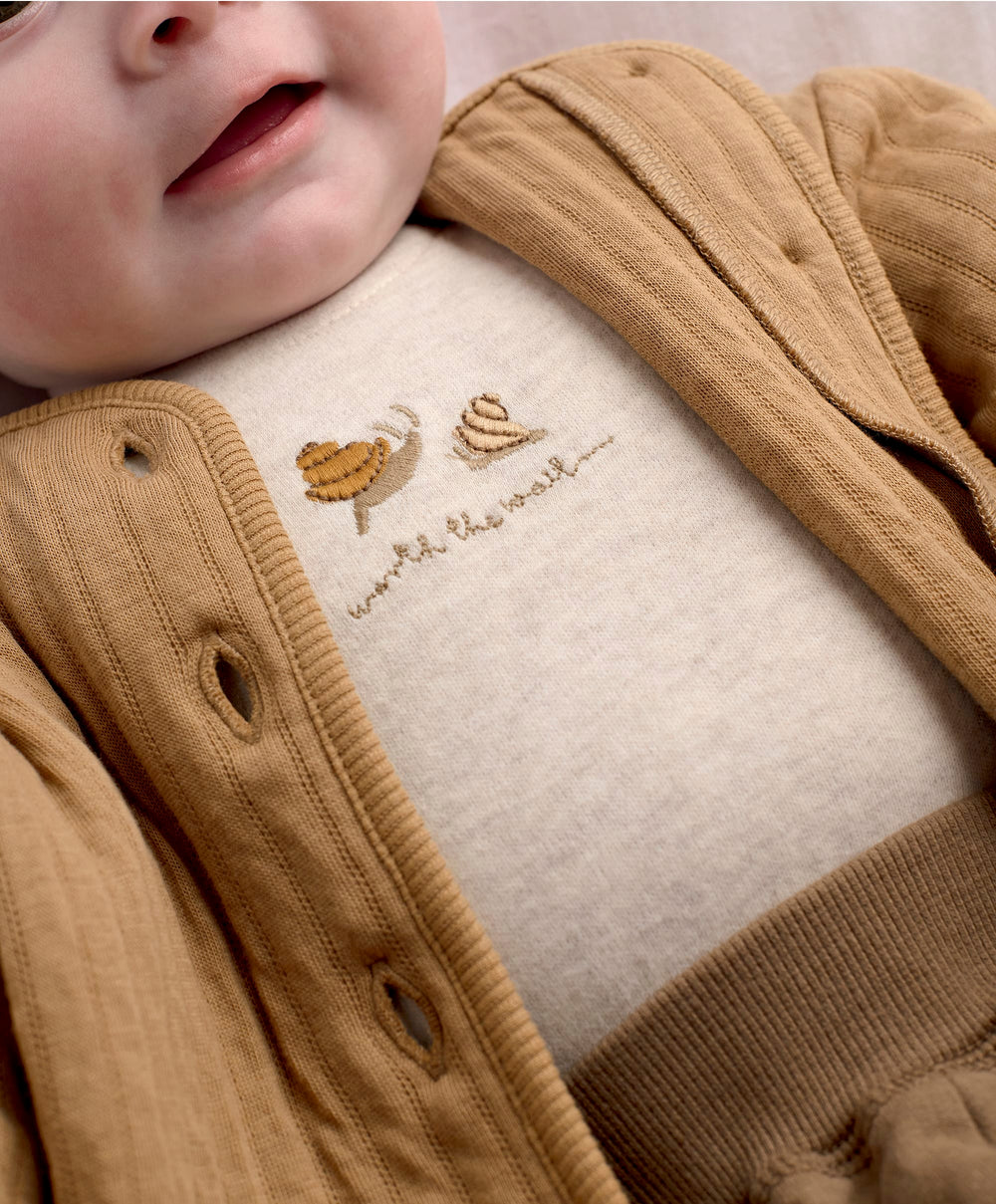 Mamas &amp; Papas Outfits &amp; Sets Snail Quilted Jacket &amp; Joggers Set