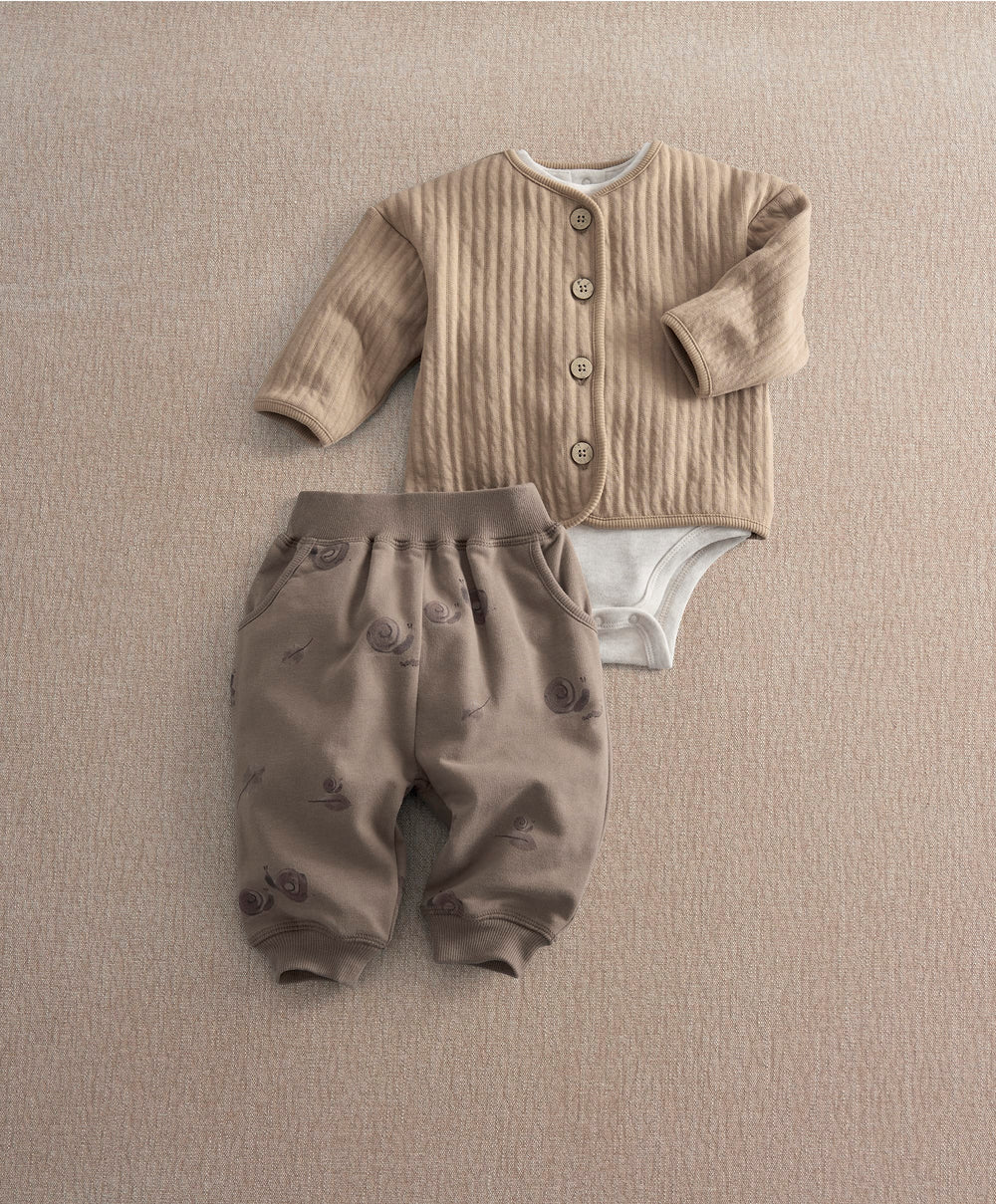 Mamas &amp; Papas Outfits &amp; Sets Snail Quilted Jacket &amp; Joggers Set