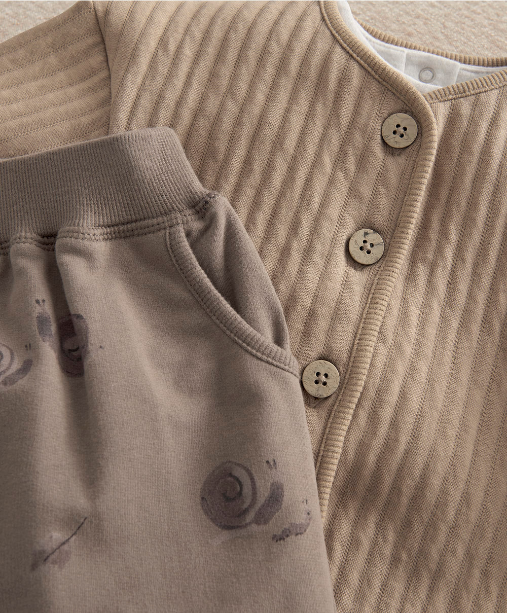 Mamas &amp; Papas Outfits &amp; Sets Snail Quilted Jacket &amp; Joggers Set