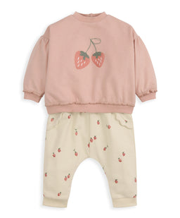 Mamas & Papas Outfits & Sets Strawberry Top & Joggers Outfit Set