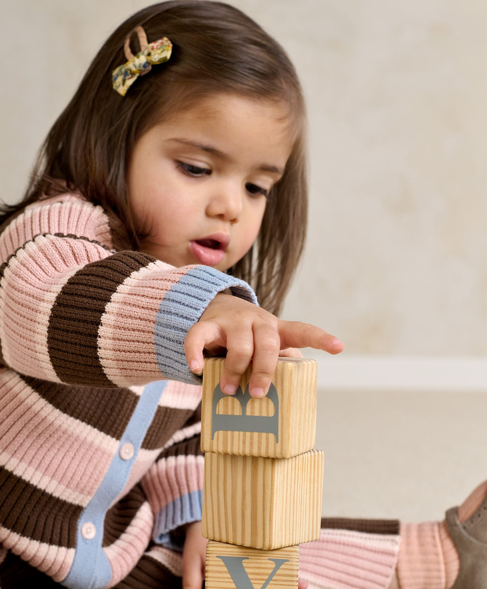 Mamas &amp; Papas Outfits &amp; Sets Stripe Cardigan &amp; Knitted Wide Leg Trousers