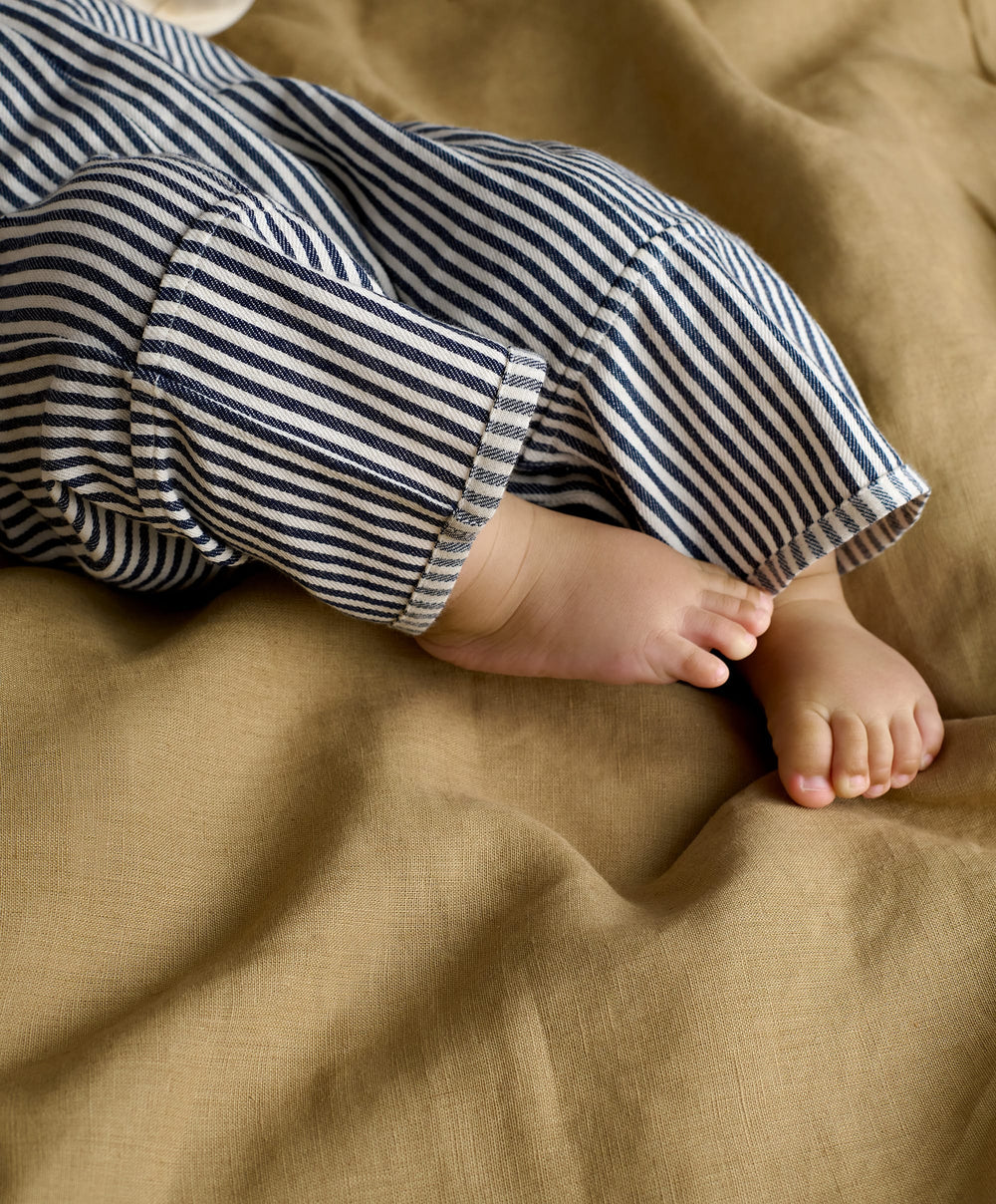 Mamas &amp; Papas Outfits &amp; Sets Stripe Dungarees &amp; Long Sleeve Top