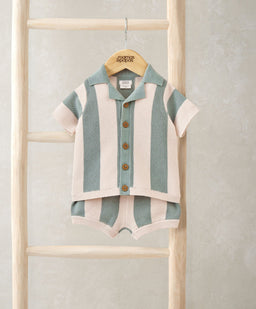 Mamas & Papas Outfits & Sets Stripe Knit Resort Set