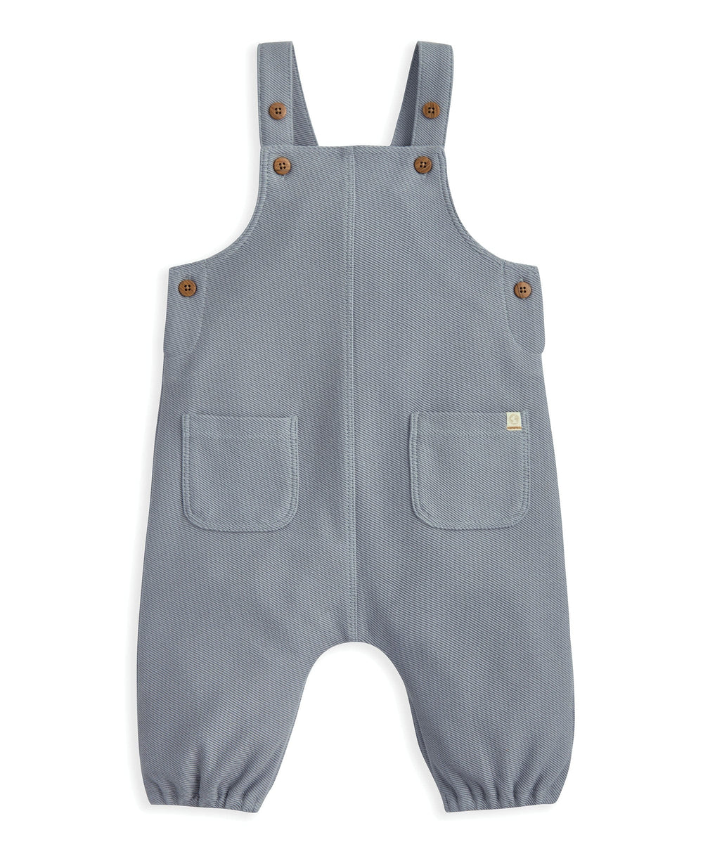 Mamas &amp; Papas Outfits &amp; Sets Striped Dungarees &amp; Bodysuit Set (2 Pieces) – Blue