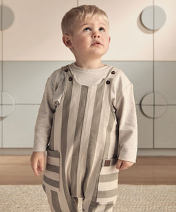 Mamas & Papas Outfits & Sets Striped Dungarees & Ribbed Top
