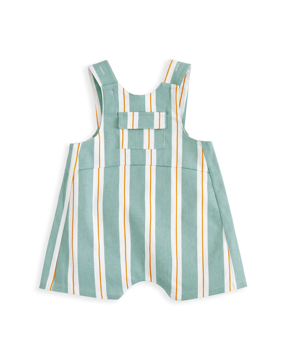 Mamas &amp; Papas Outfits &amp; Sets Striped Short Dungarees &amp; T-shirt