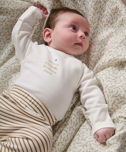 Mamas & Papas Outfits & Sets Striped Top & Leggings (2 Piece) - Brown
