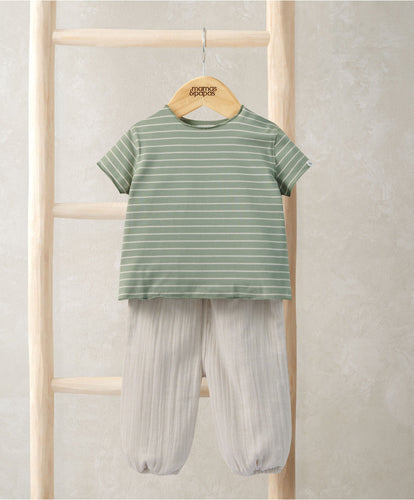 Mamas & Papas Outfits & Sets Stripped T-Shirt & Trouser Outfit Set