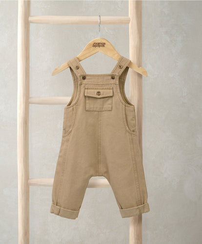 Mamas & Papas Outfits & Sets Taupe Dungarees & Top Set (2 Pieces)