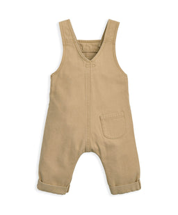 Mamas & Papas Outfits & Sets Taupe Dungarees & Top Set (2 Pieces)