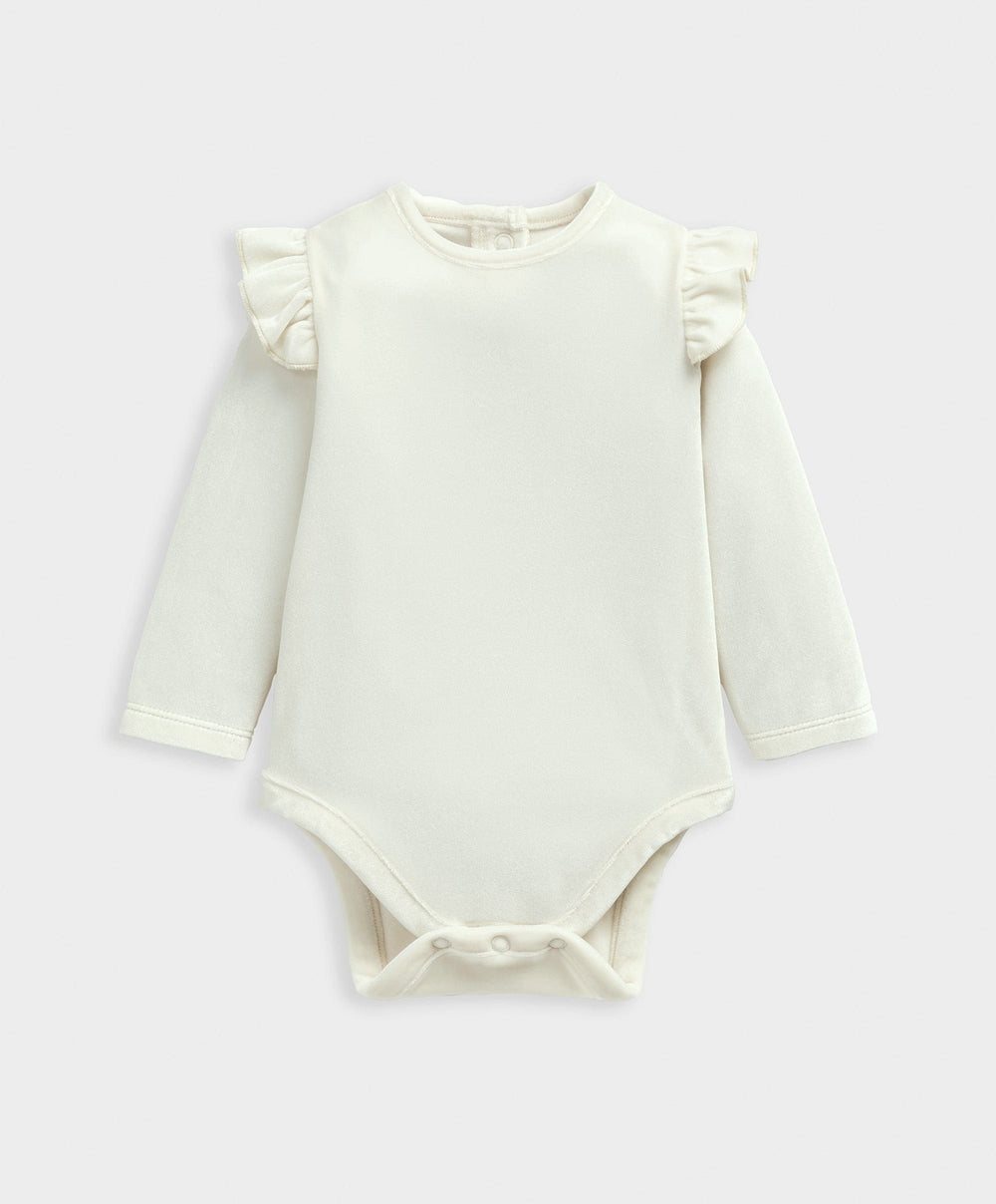 Mamas &amp; Papas Outfits &amp; Sets Velour Bodysuit &amp; Sparkly Gold Tutu